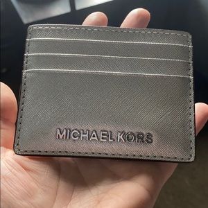 Rare Micheal Kors metallic card holder wallet